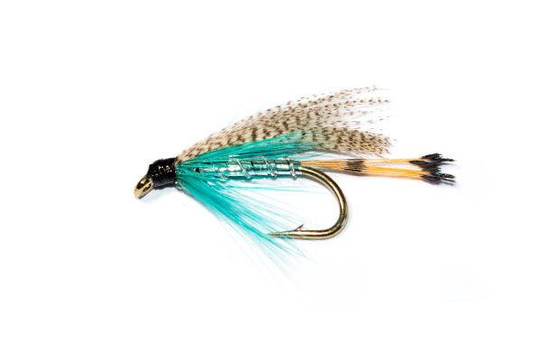 fish fishing flies Teal blue and silver wet fly