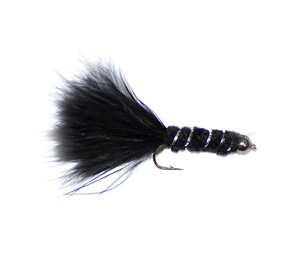 Black weighted tadpole lure trout fishing lure from fishing fishing flies
