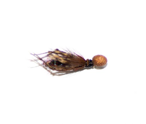 thumbnail image 2 of World Class Flies - 6x Popper Hopper Trout Flies, Claret, Fly Fishing 2 of 4