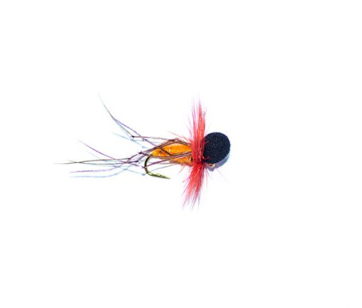 Booby Hopper Orange Red Hackle