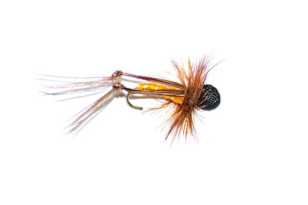 orange booby hopper dry flies