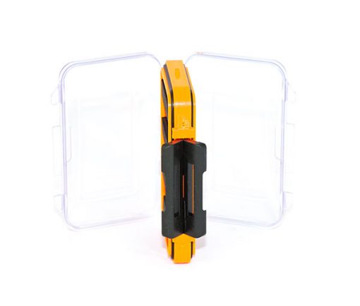 Waterproof acrylic fly box holds 88 flies