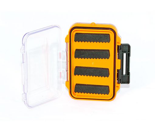 Waterproof acrylic fly box holds 88 flies