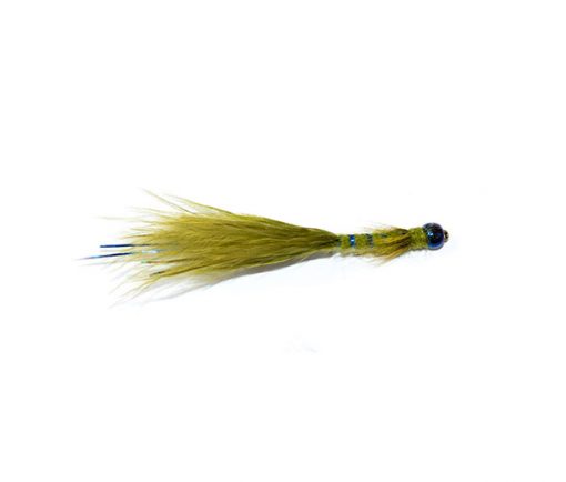 Goldhead Olive Red flash Damsel Fishing Flies Flash Damsels Trout flies 8 PACK 