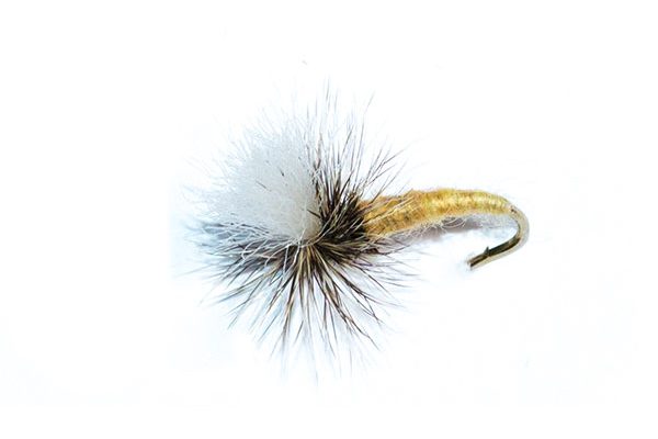 fishing flies of klinkhammer type, this is a natural one