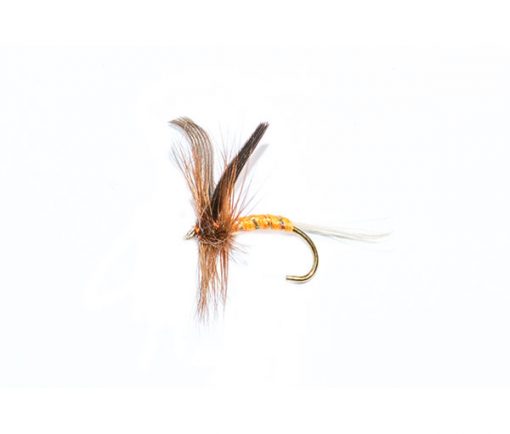 dry fly orange spinner fishing flies