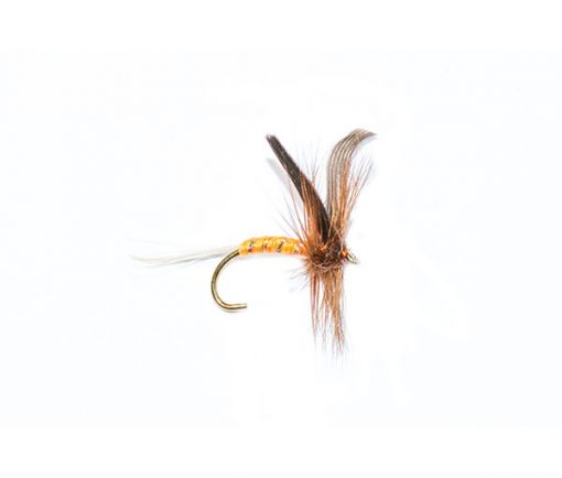 fishing flies orange spinner winged dry fly