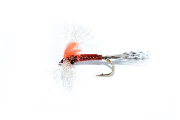 fish fishing flies brand poly spinner hi vis orange dry