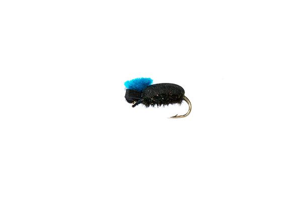 trout fly Target Foam Beetle Blue