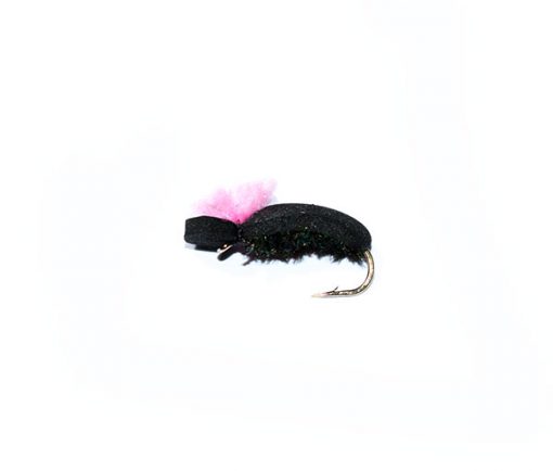 trout fishing fly Target Foam Beetle Pink
