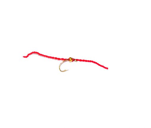 Gold Nugget Red Flexi Floss Blood Worm - Image 4