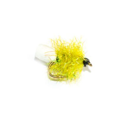 Fish Fishing Flies Lime Sparkle Foam Blob