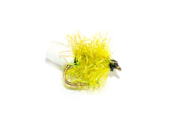 Fish Fishing Flies Lime Sparkle Foam Blob