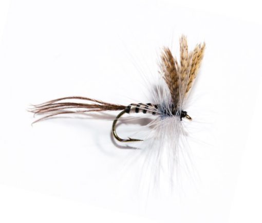 Fish Fishing Flies Branded Quality, Mayfly Ribbed Dry Fly.