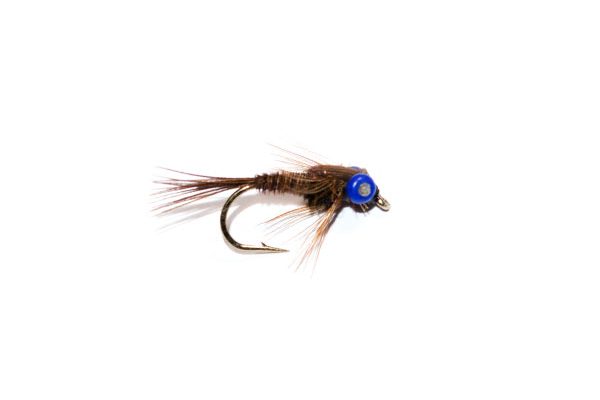 Fish Fishing Flies bring you the Pheasant Tail Nymph Blue Damsel Eyes.