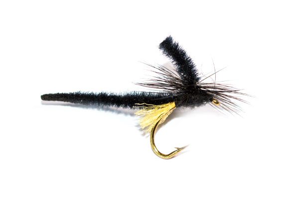 Fish Fishingh Flies Brand Quality Dry Parachute Black Midge