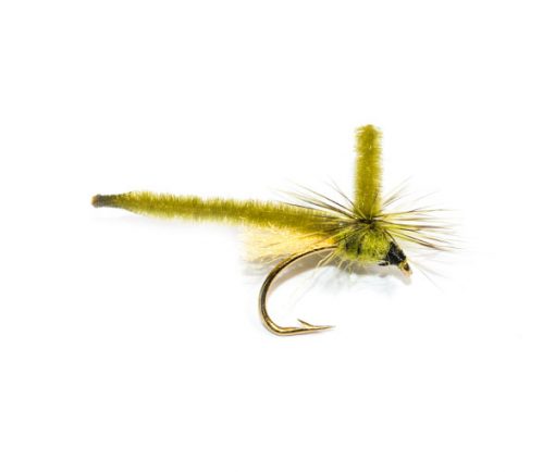 Fish Fishing Flies Brand Quality Dry Parachute Olive Midge