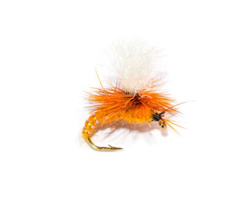 Fish Fishing Flies Branded Premium Fishing Flies Dry Parachute Orange Emerger