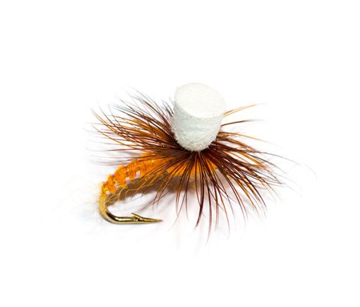 Best Quality Fishing Flies for sensible money. Orange Suspender Parachute