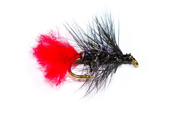 Wet Fishing Flies Straggle Fritz Black Zulu Wet