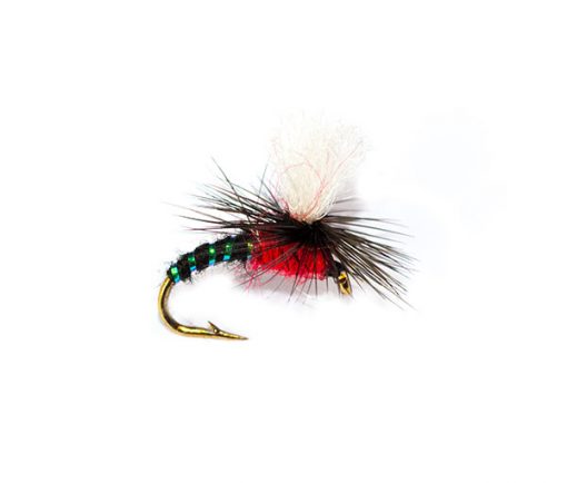Dry Fishing Flies Dry Parachute Black & Red Special