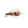 Trout Flies, Dry Parachute Emerger Red Head Special