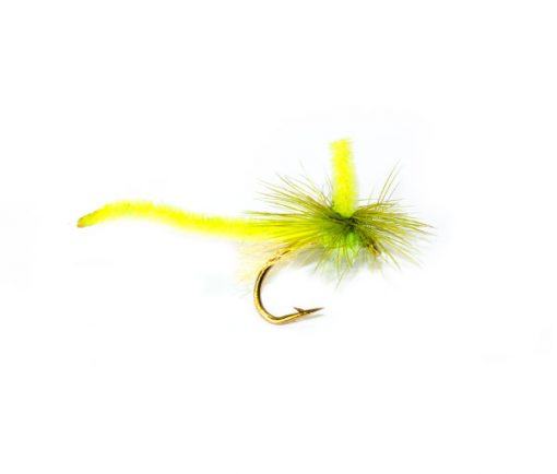 Fish Fishing Flies Brand Quality, Dry Parachute Midge Light Green