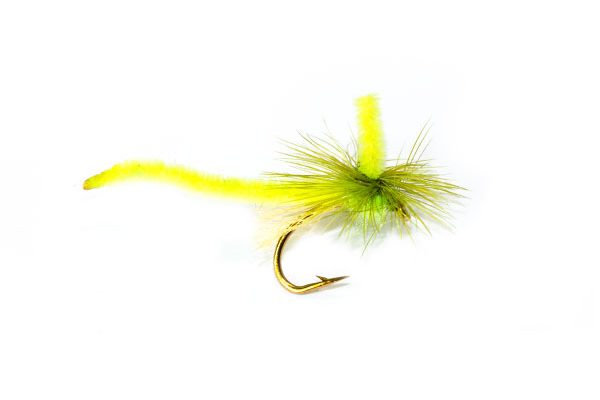 Fish Fishing Flies Brand Quality, Dry Parachute Midge Light Green