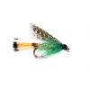 Fish Fishing Flies, Teal Blue and Silver Pearly Sparkle Body