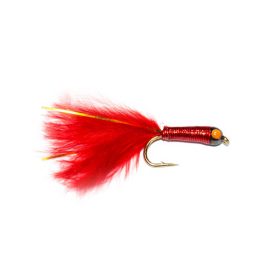 Stalking Bug Bright Red, finest quality hand tied fishing flies