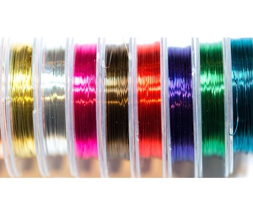 waterburn colured fly tying wire available in 10 colours 0.3mm fly tying wire