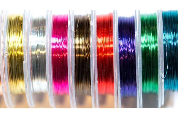 waterburn colured fly tying wire available in 10 colours 0.3mm fly tying wire