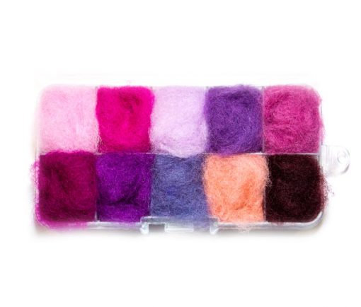 Waterburn Fineline Pinks and Reds 10 individuals dubbing box