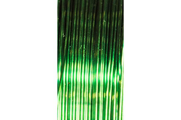 waterburn colured fly tying wire available in 10 colours bright green