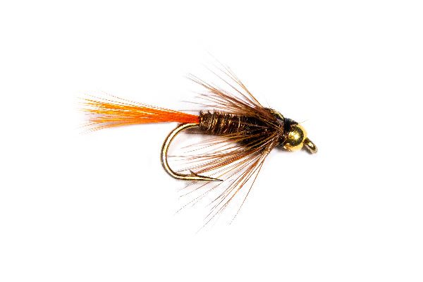 Goldhead Orange Fritz Trout Flies – 6-Pack, Size 10, Made In UK By Troutflies UK