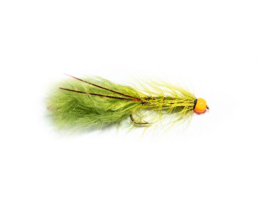 Fishing Flies UK Hi Vis Orange Hot Head Red Flash Damsel