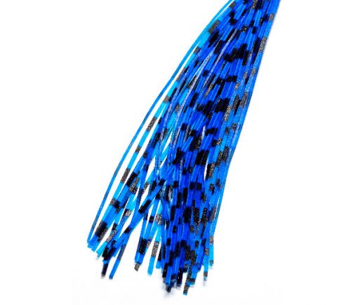 Fly Tying Materials and Fishing Flies sold online. Rubber Legs Blue Black Stripe 1mm x 120mm