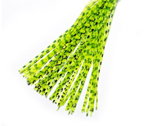 Fish Fishing Flies - Rubber Legs Light Green Black Spot 1mm x 120mm