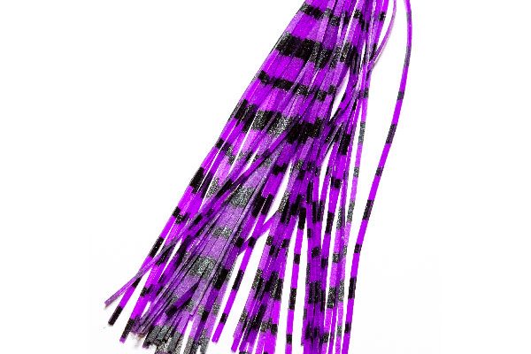 Fish Fishing Flies, Rubber Legs Purple Black Stripe 1mm x 120mm