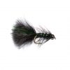 Black Head Black and Green Flash Damsel Nymph Fishing Fly.