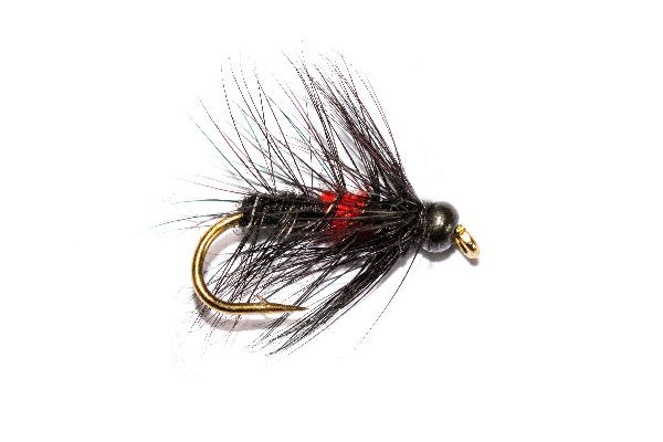 Black Hot Head Bibio Fishing Fly Fish Fishing Flies