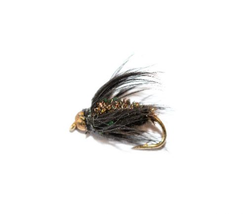 Black & Peacock Wet Fly Goldhead - Image 2