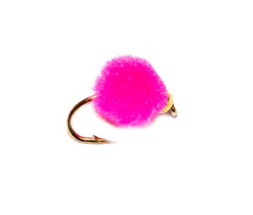Gold Nugget Day Glo Pink Egg