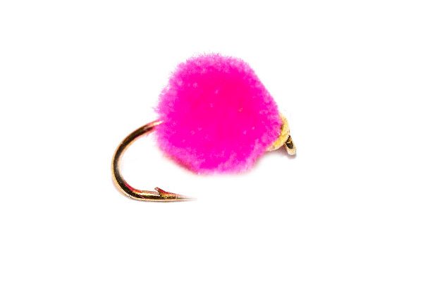 Gold Nugget Day Glo Pink Egg