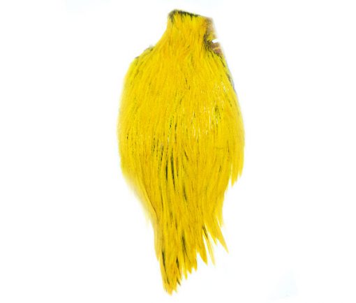 Yellow Cock Cape Waterburn Natural Feathers