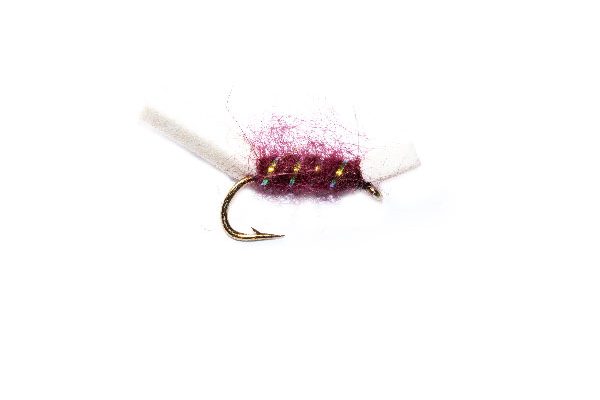 Fish Fishing Fly Claret Sugar Lump Buzzer