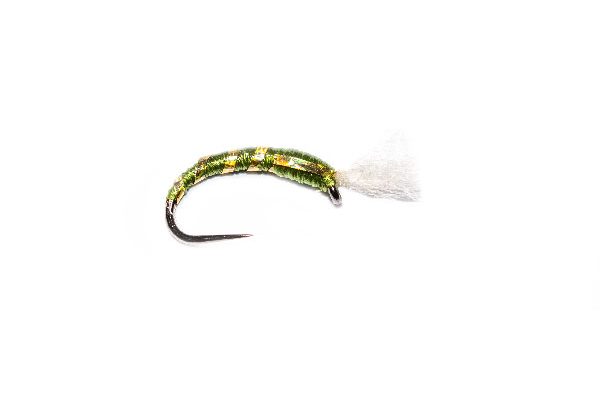 Olive & Gold Epoxy Buzzer With Breathers Top Ten Trout Fishing Fly