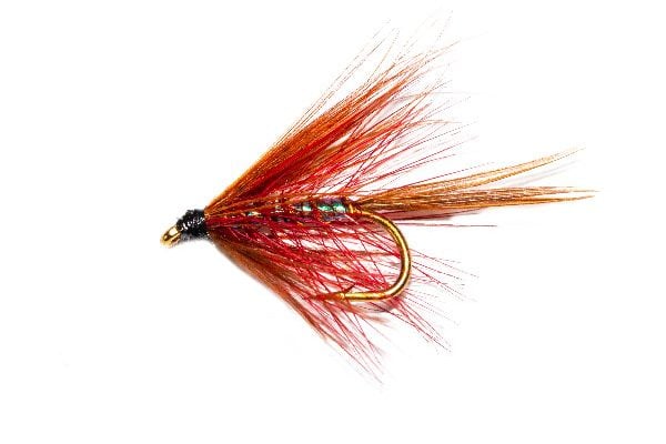 Claret Pearly Dabbler Wet Fishing Fly