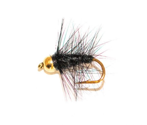 Black Palmer Wet Fly Goldhead - Image 2