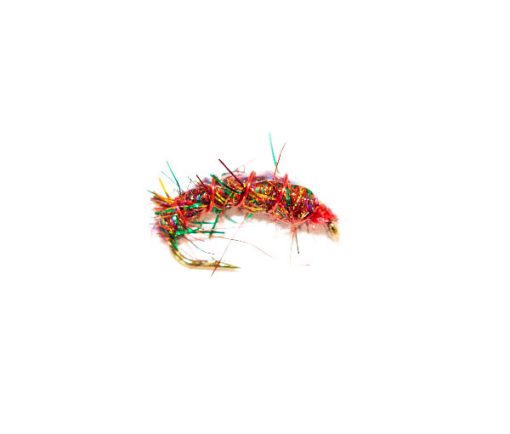 Fishing Flies Lightbrite Red Sparkling Shrimp